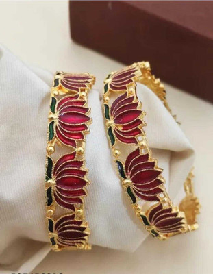 Parabi Brass Bangle Set(Pack of 2)