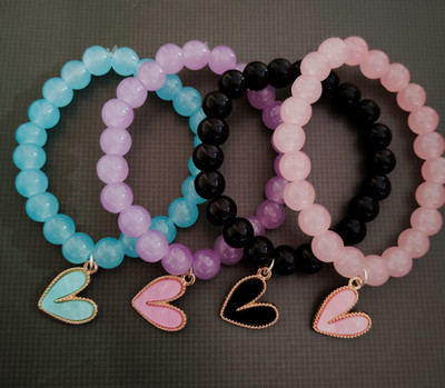 SBSONSCREATION Alloy Beads Bracelet Set(Pack of 4)
