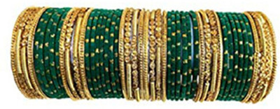 SAWARIYA Glass Beads Bangle Set(Pack of 48)