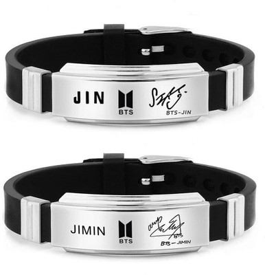 University Trendz Alloy Silver Coated Bracelet(Pack of 2)