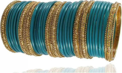 DONERIA Glass Zircon Bangle Set(Pack of 48)