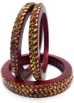 KB Corner Lac Zircon Bangle Set(Pack of 4)