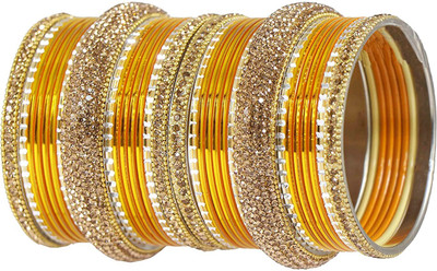ZADLAXAR Metal Zircon Bangle Set