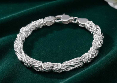 Gvlv Alloy Silver Coated Bracelet