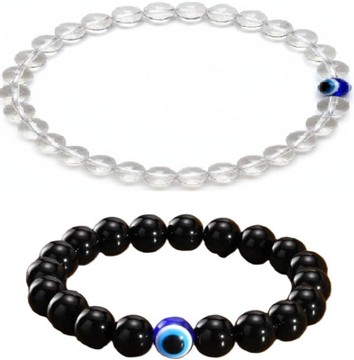 IKONKARR Stone, Crystal, Evil Eye Bracelet(Pack of 2)