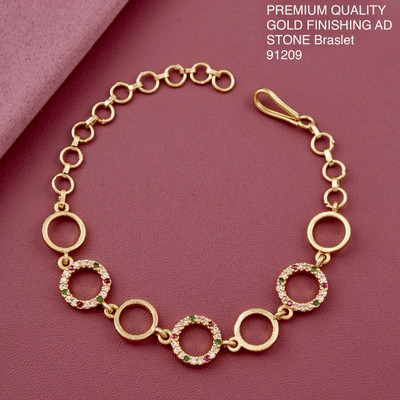 VARNIENTERPRI Alloy Agate Gold-plated Bracelet