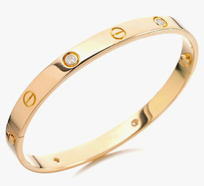 Shrisanwaliya poshak Stainless Steel Crystal Gold-plated Bracelet