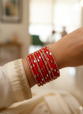 NAMOEN Lac Rhinestone Bangle Set