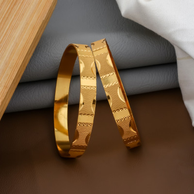 Aamrapali Brass Gold-plated Kada(Pack of 2)