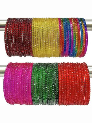 beutifly Glass Beads Bangle Set