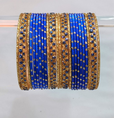 Rudra Metal Gold-plated Bangle Set(Pack of 10)
