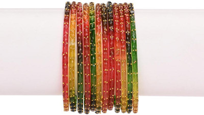 AFAST Glass Beads Bangle(Pack of 10)