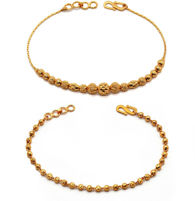 JHB Brass, Copper Gold-plated Bracelet(Pack of 2)