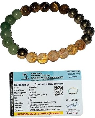 VIBESLE Pyrite, Stone, Golden Pyrite, Tiger's Eye Beads, Crystal Bracelet