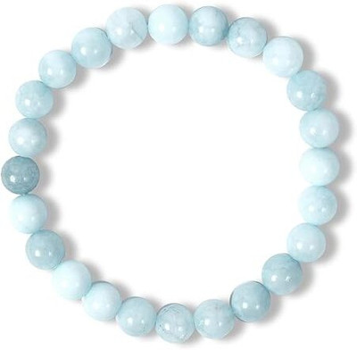 VIBESLE Stone Beads, Crystal, Aquamarine Charm Bracelet
