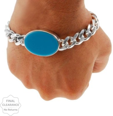 VIANSH Stone Turquoise Silver Bracelet