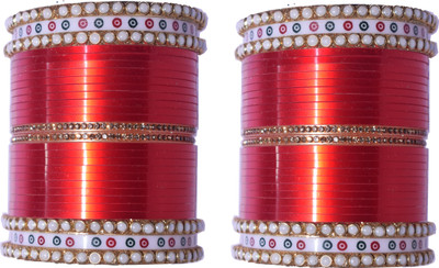 ishika Plastic Cubic Zirconia Bangle Set(Pack of 2)