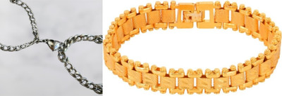 P R Production Brass Charm Bracelet(Pack of 2)