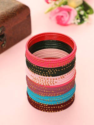 AATMANA Brass Bangle Set(Pack of 10)