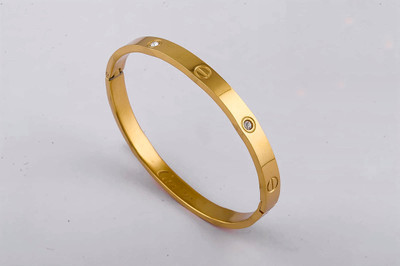 Svojas Stainless Steel Gold-plated Kada