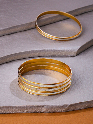ANOUK Alloy Gold-plated Bangle Set(Pack of 4)
