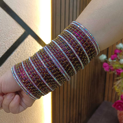 Kaab Glass Bangle Set(Pack of 10)