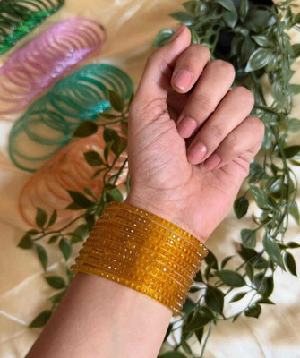 DIVINE GLASS Glass Bangle Set(Pack of 10)
