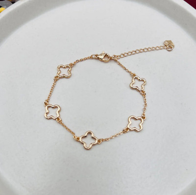 suraj Stainless Steel Gold-plated Charm Bracelet