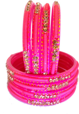 Suhagan Fabric Bangle Set(Pack of 8)