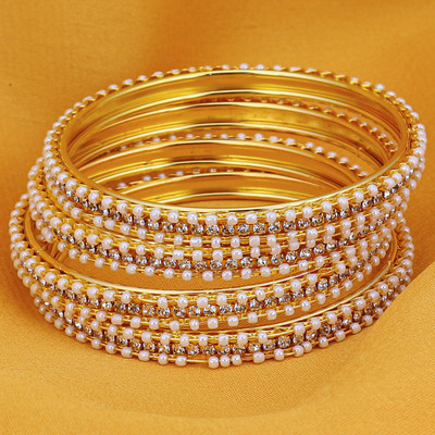 Sukkhi Alloy Gold-plated Bangle Set(Pack of 4)