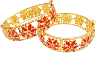 balaji gold Copper Gold-plated Bangle Set(Pack of 2)