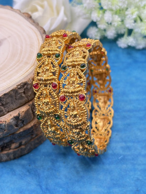 Kawai Alloy Beads Gold-plated Bangle Set(Pack of 2)