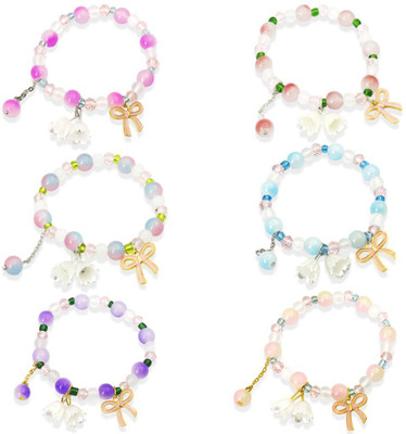 gustave Glass Beads Bracelet Set(Pack of 6)