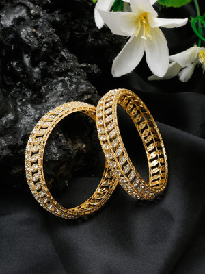 ANOUK Alloy Gold-plated Bangle Set(Pack of 2)