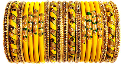 Anshi Creations Lac Bangle Set(Pack of 20)