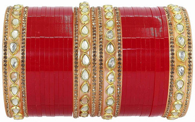 HOMOZE Plastic Beads, Zircon Bangle Set(Pack of 32)