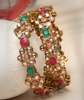 Sukkhi Alloy Gold-plated Bangle Set(Pack of 2)