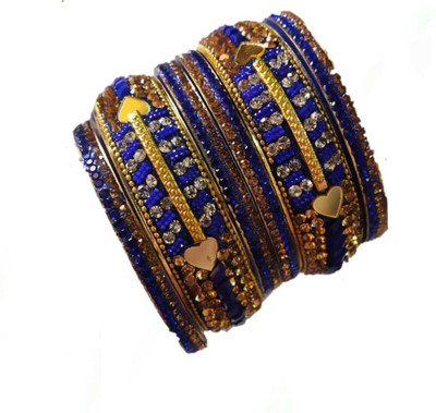 Qrown Metal Bangle Set(Pack of 6)