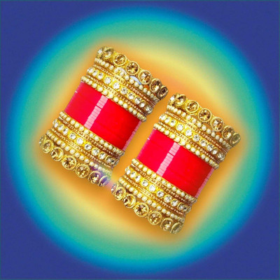Vjy Plastic Beads, Crystal Chudas(Pack of 2)