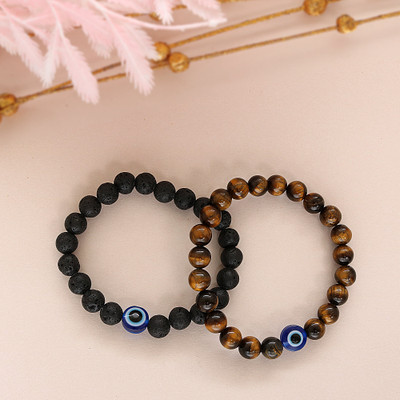 Jewelswonder Stone Crystal Bracelet Set(Pack of 2)
