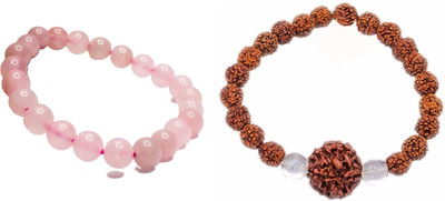 Malas Collection Wood, Crystal Bracelet Set(Pack of 2)