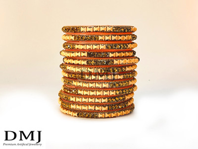 DMJ Glass Bangle Set(Pack of 10)