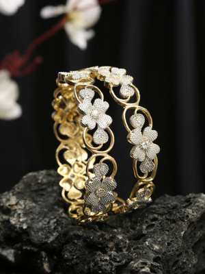 ANOUK Alloy Gold-plated Bangle Set(Pack of 2)