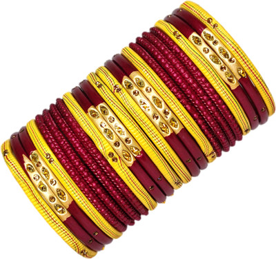 555 BABA LAHTHI Lac Bangle Set(Pack of 24)