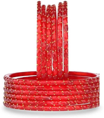 ARENTERPRISES Glass Bangle(Pack of 12)