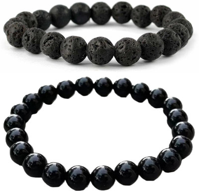 IKONKARR Brass, Stone, Crystal, Plastic Bracelet(Pack of 2)