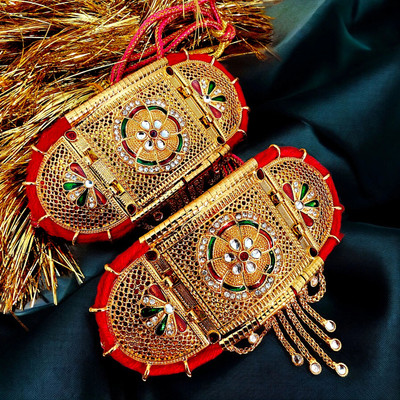 RAJASTHANI GAHANA Alloy Opal Gold-plated Armlet(Pack of 2)