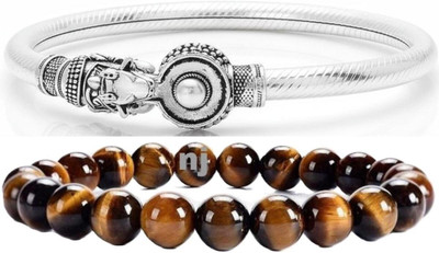 IKONKARR Silver, Crystal, Sterling Silver Bracelet(Pack of 2)