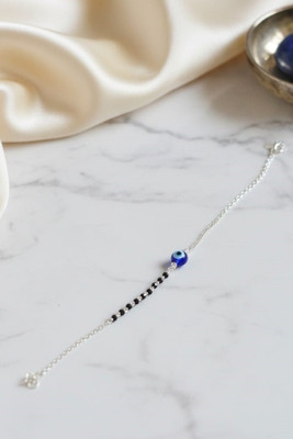 siyaa creation Evil Eye Sterling Silver Bracelet