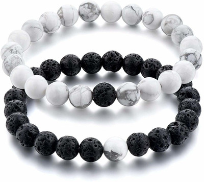 DIVINE SOUVENIRS Stone Beads, Crystal Bracelet(Pack of 2)